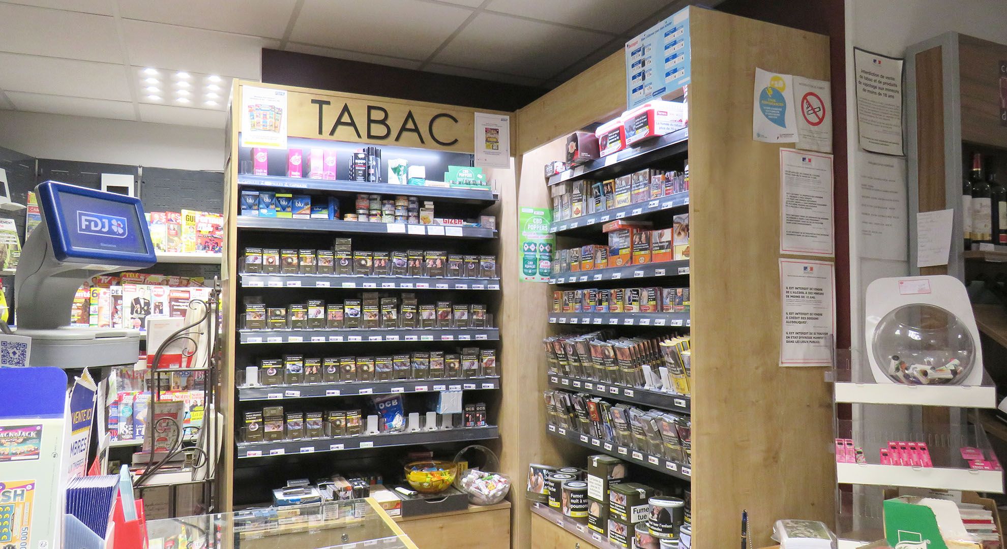 Agencement Bureau de Tabac & Presse